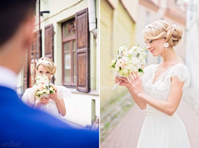 Vestuvės - poros fotosesija Vilniaus senamiestyje